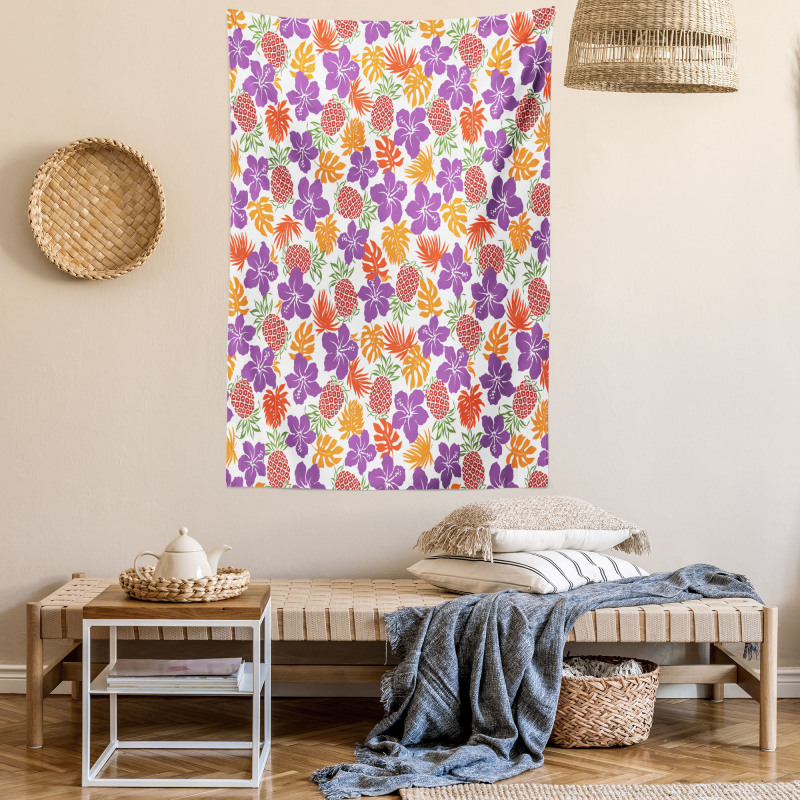 Tropical Hawaii Hibiscus Tapestry
