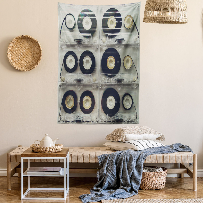 Retro Vintage Cassettes Tapestry