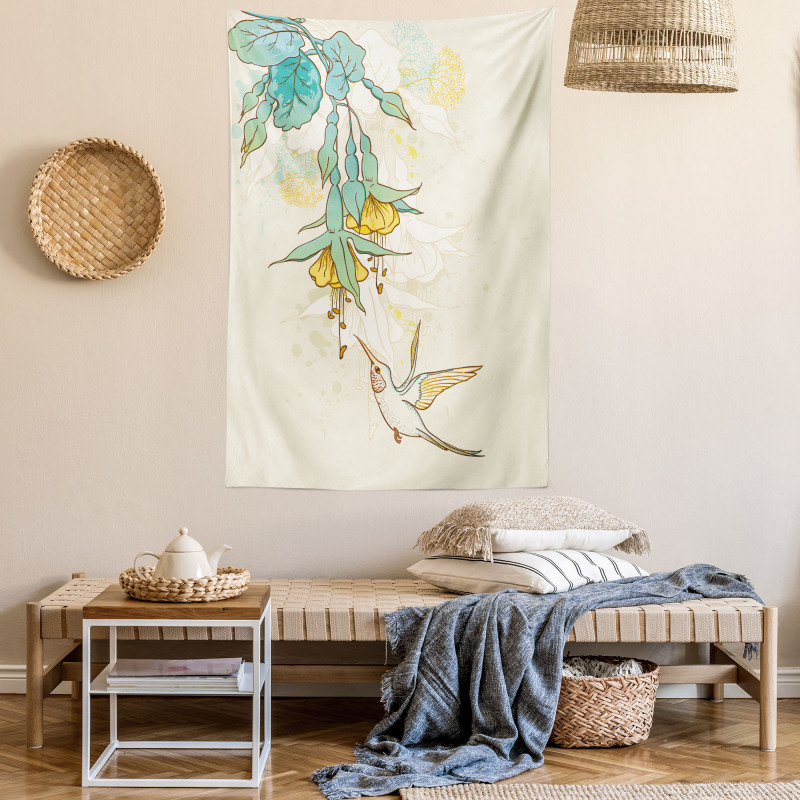 Colibri Exotic Plant Tapestry