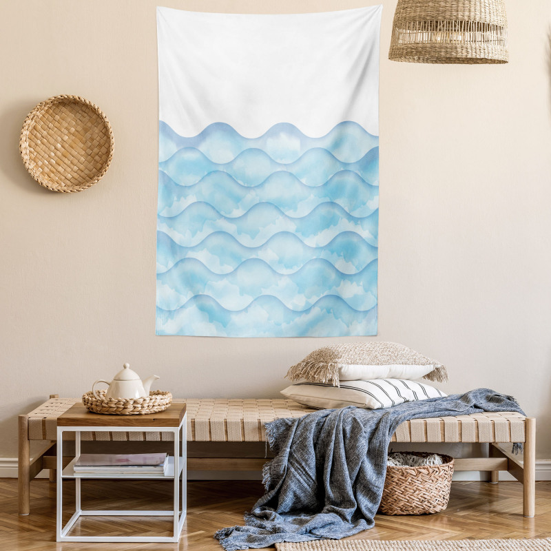 Sea Ocean Waves Art Tapestry