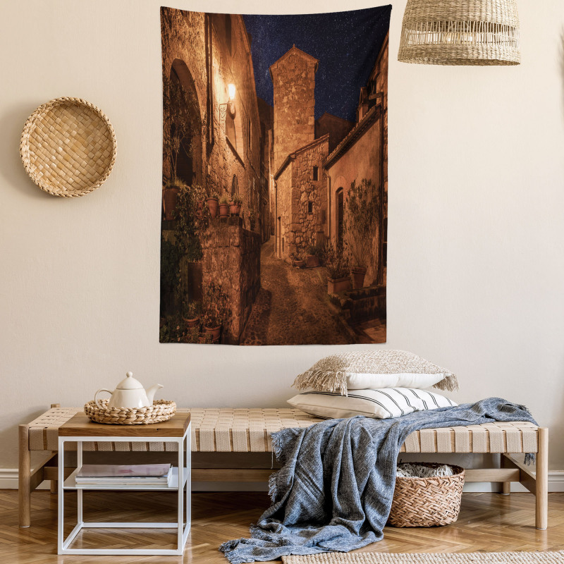Medieval Town Street Tapestry