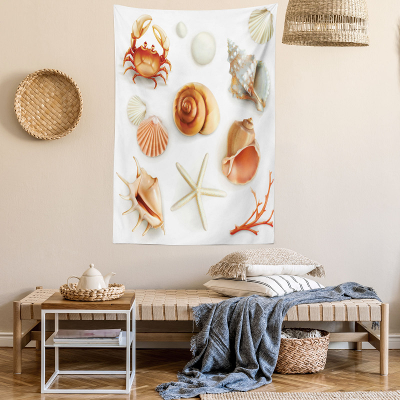 Seashells Marine Aquatic Tapestry