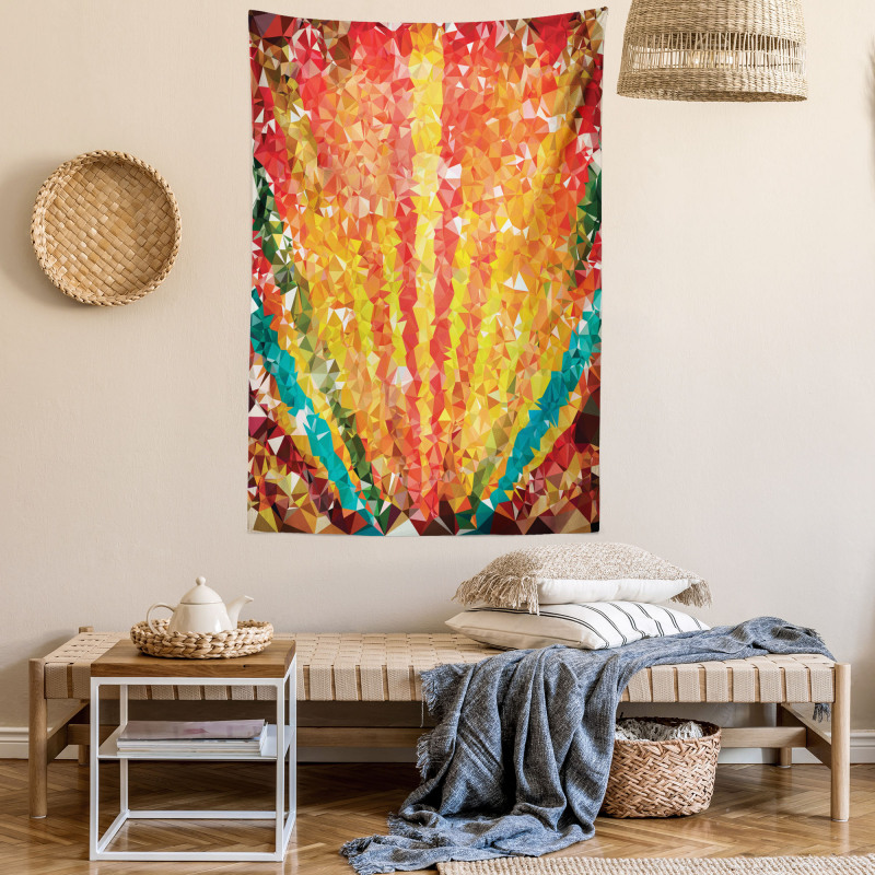 Rainbow with Diamonds Tapestry