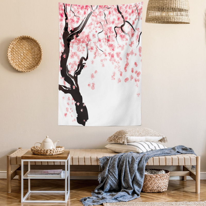 Cherry Blossom Tree Tapestry