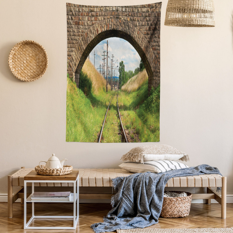 Bridge Railway Tranquil Tapestry