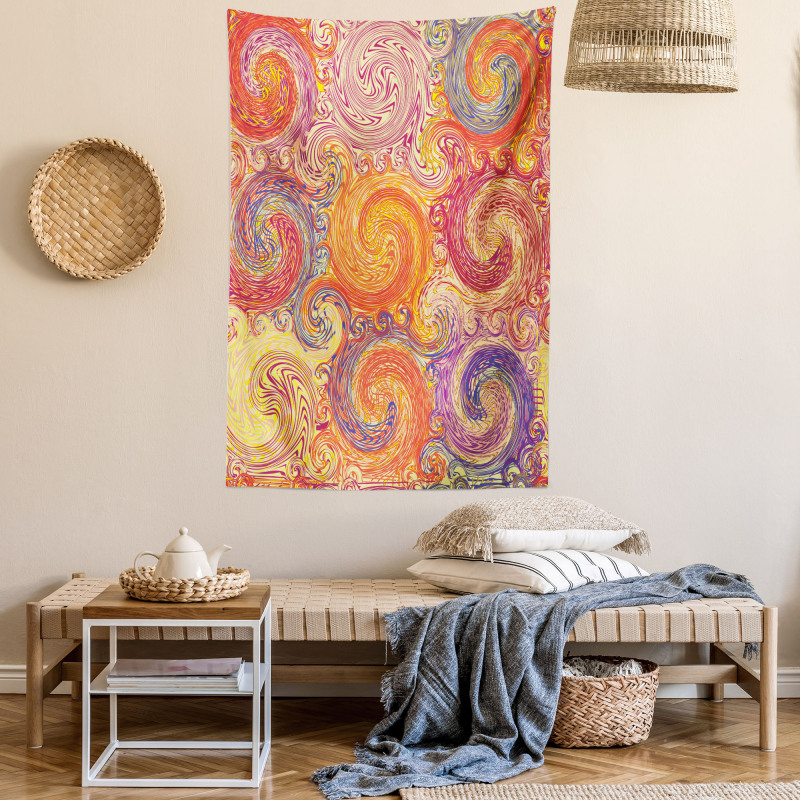 Grunge Sun Boho Tapestry