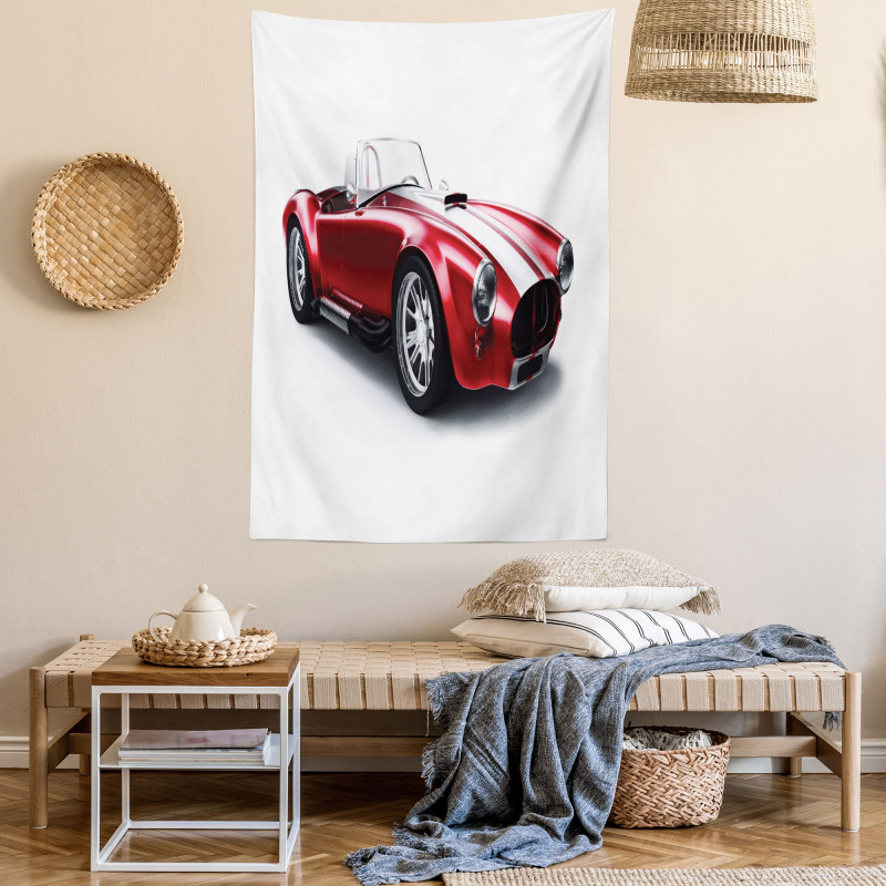 Old Fashioned Vintage Car Tapestry