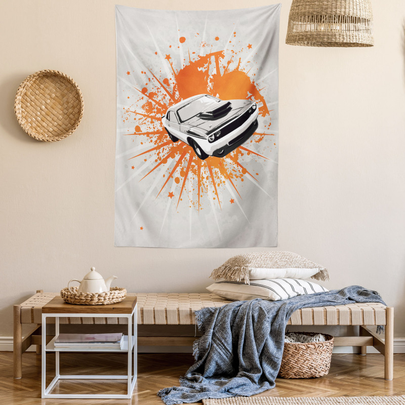 Classic Sports Car Tapestry