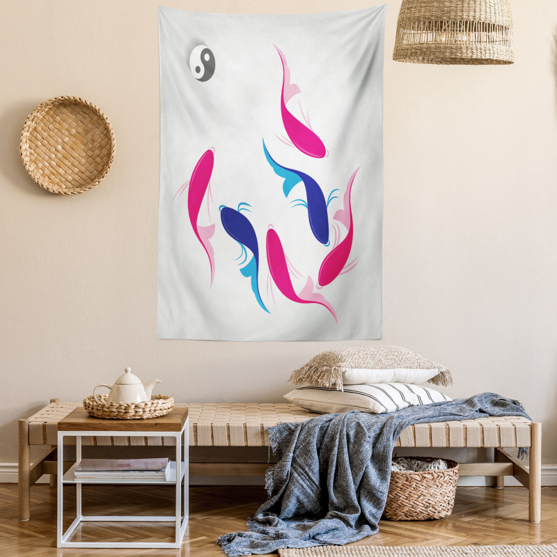 Fish Yin Yang Tapestry