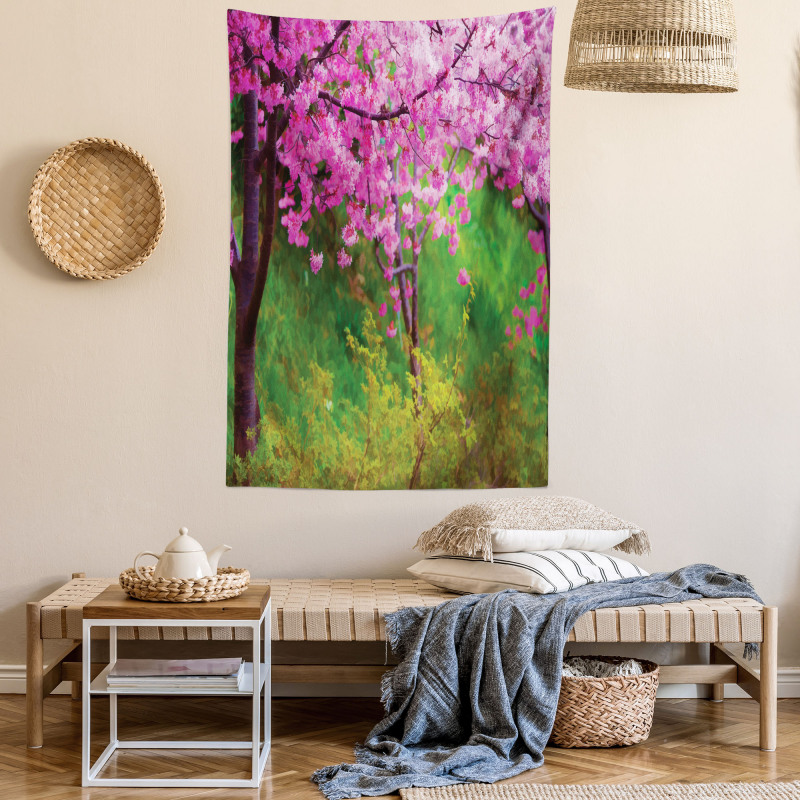 Spring Garden Landscape Tapestry