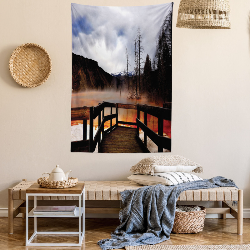 Hot Spring Scenery Tapestry