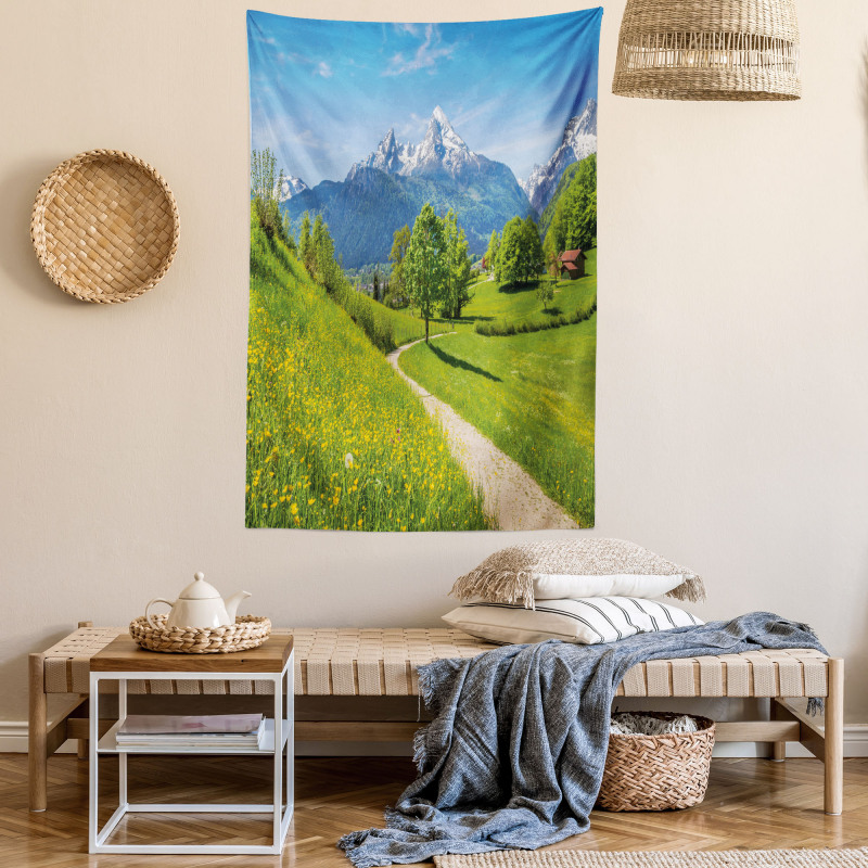 Wild Flowers in Alps Tapestry