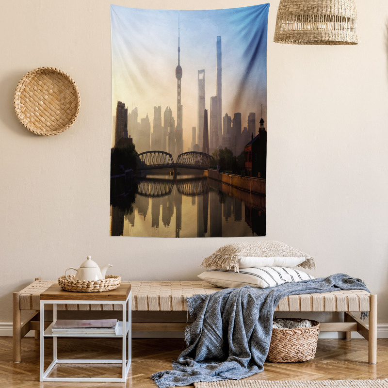 Shanghai Morning View Tapestry