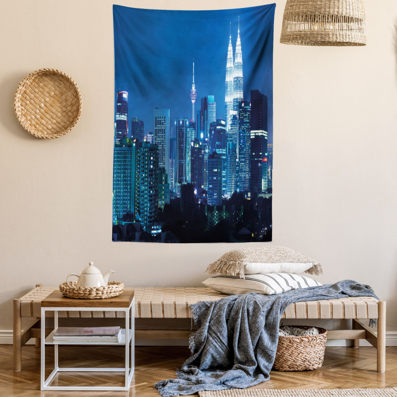 Kuala Lumpur Skyline Tapestry