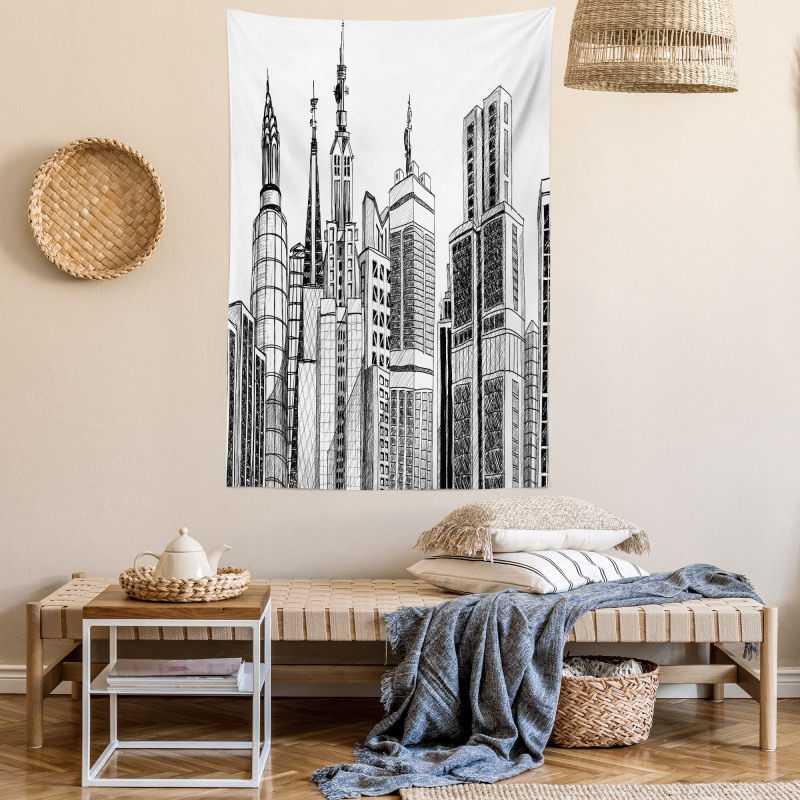 Urban Architecture Art Tapestry