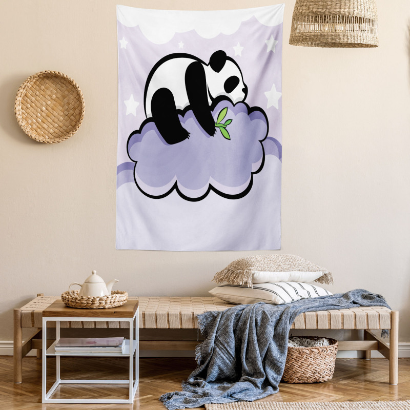 Sleeping Panda on Cloud Tapestry