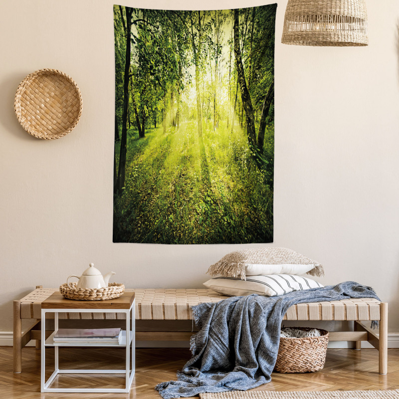 Scenic Morning in Nature Tapestry