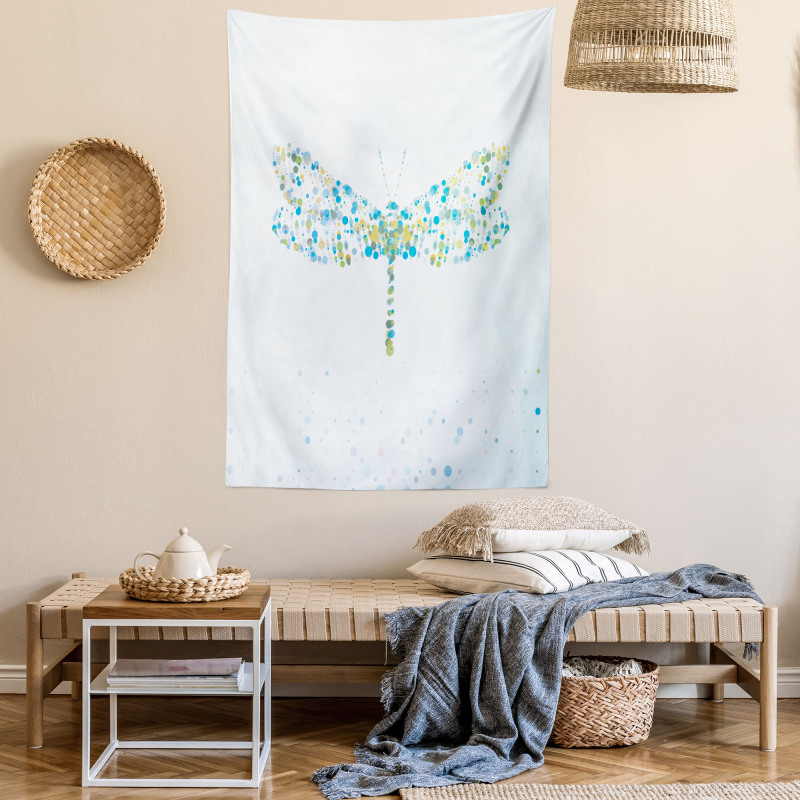 Dragonfly with Dots Tapestry