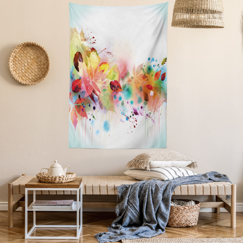 Psychedelic Autumn Season Tapestry