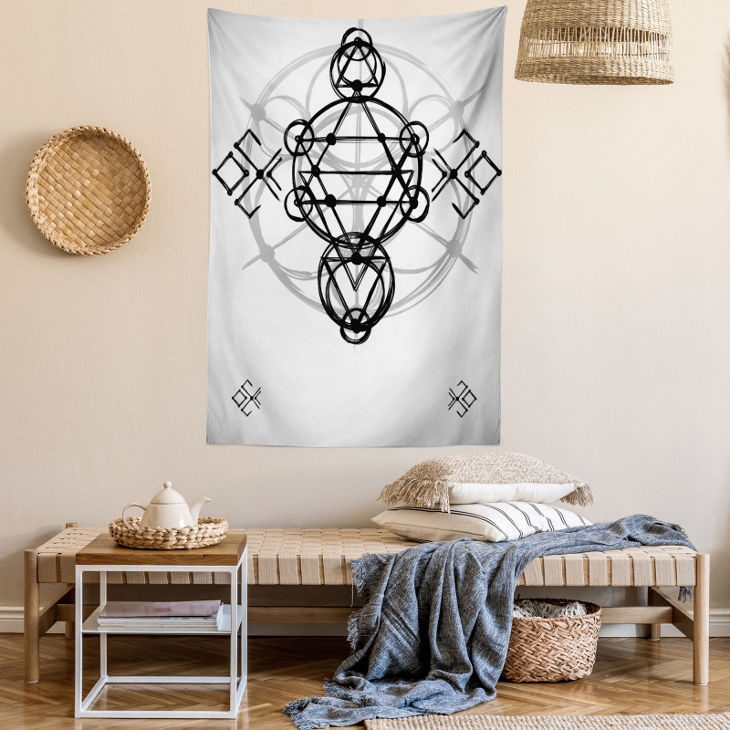 Sketch Illustration Tapestry