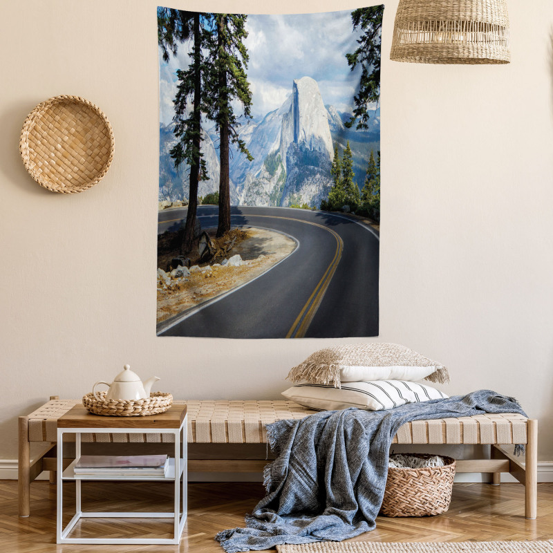 Mountain Road Landscape Tapestry