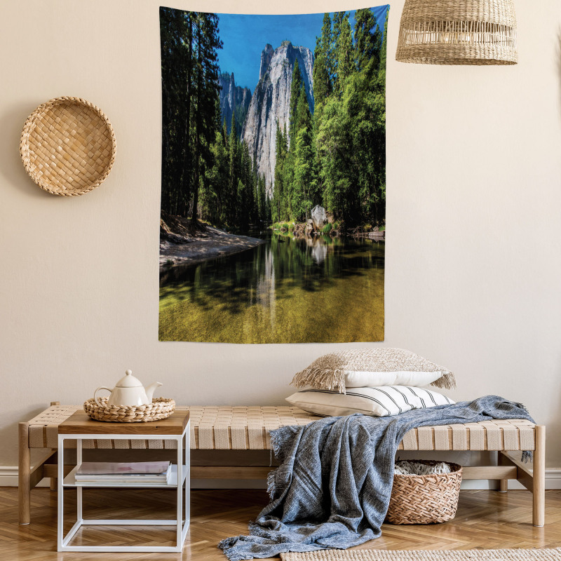 Granite Cliff River Tapestry