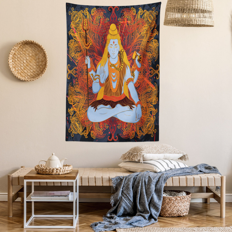 Cultural Mandala Pattern Tapestry