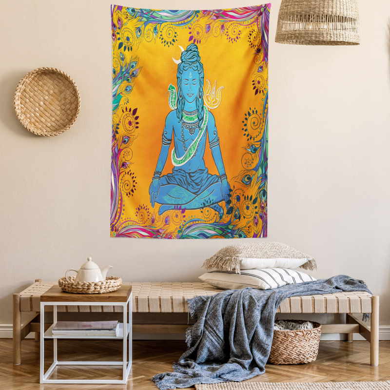 Cobra Mandala Paisley Tapestry