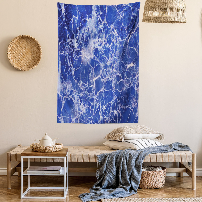 Cracked Marble Pattern Tapestry