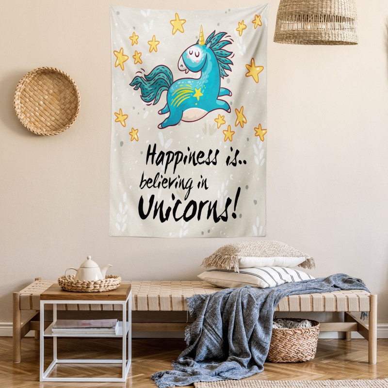 Words Happiness Kids Tapestry