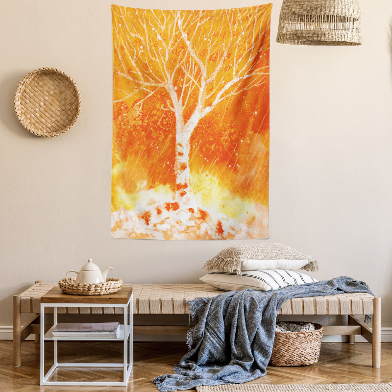 Leafless Tree Autumn Tapestry