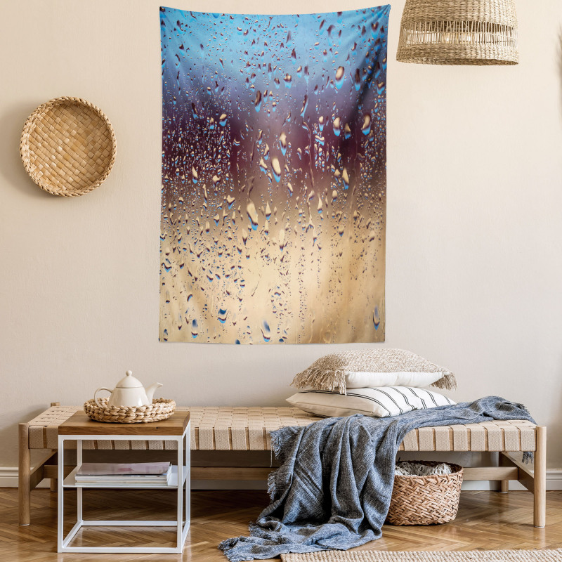 Rainy Day Window Effect Tapestry