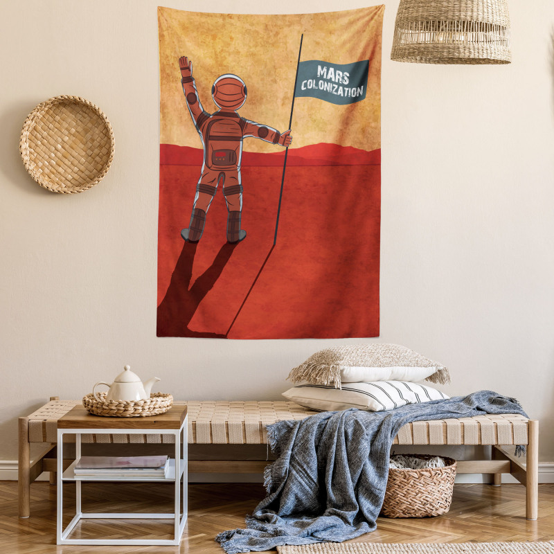 Mars Colonization Space Tapestry
