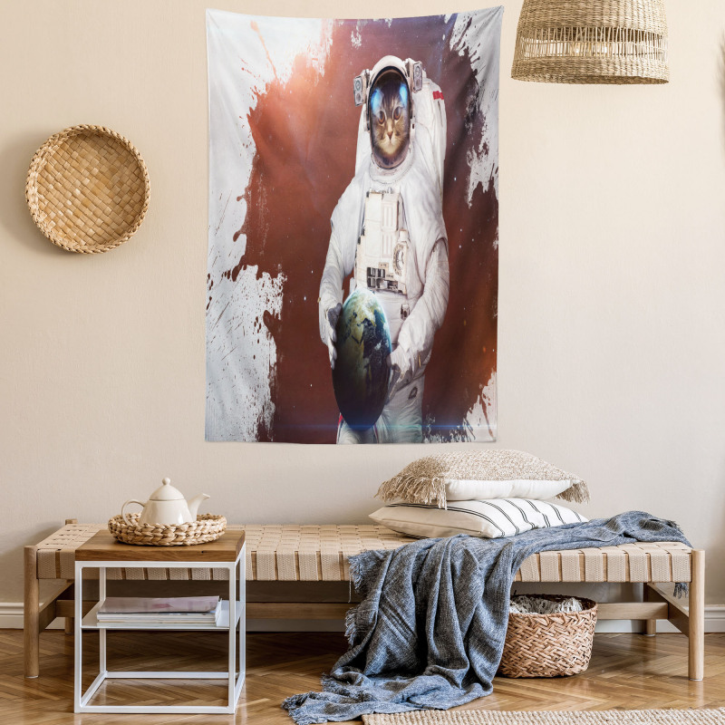 Astronaut Funny Design Tapestry