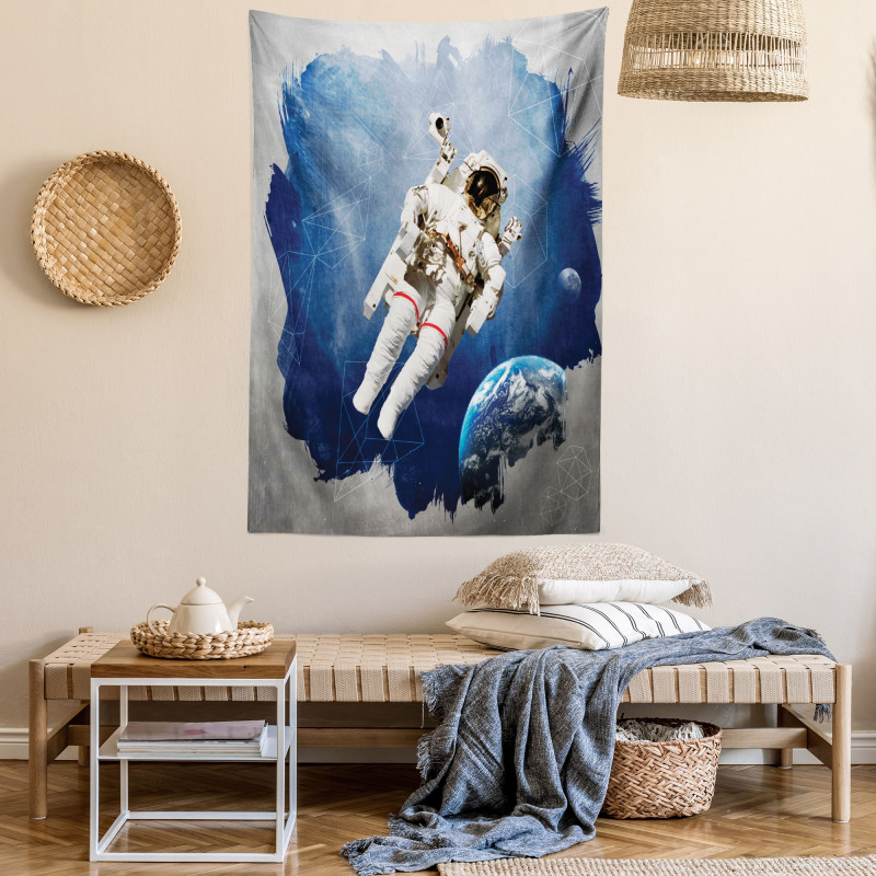 Planet Earth Art Outer Tapestry