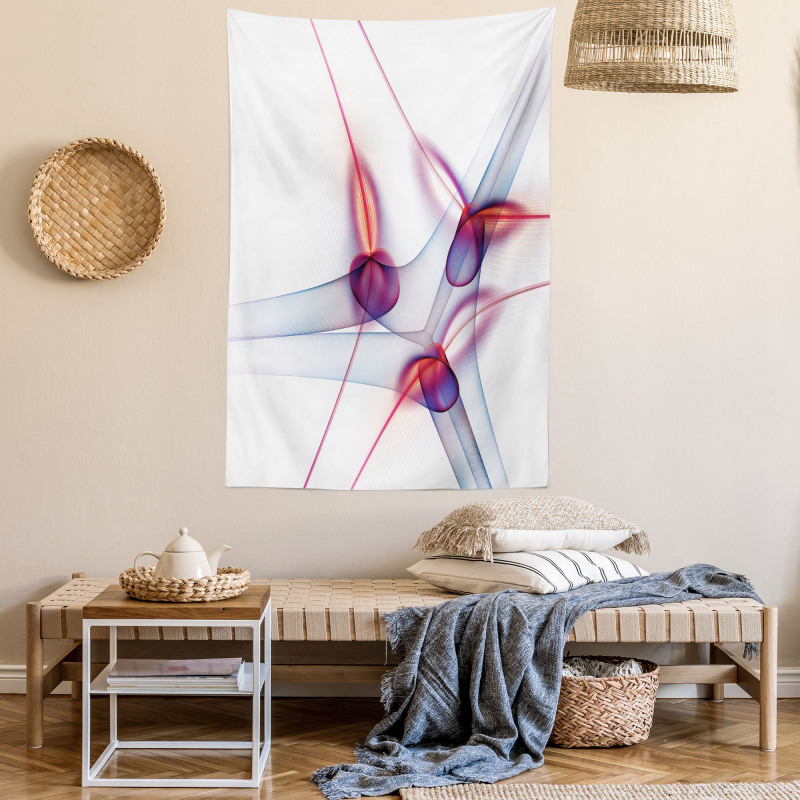 Modern Wavy Patterns Art Tapestry