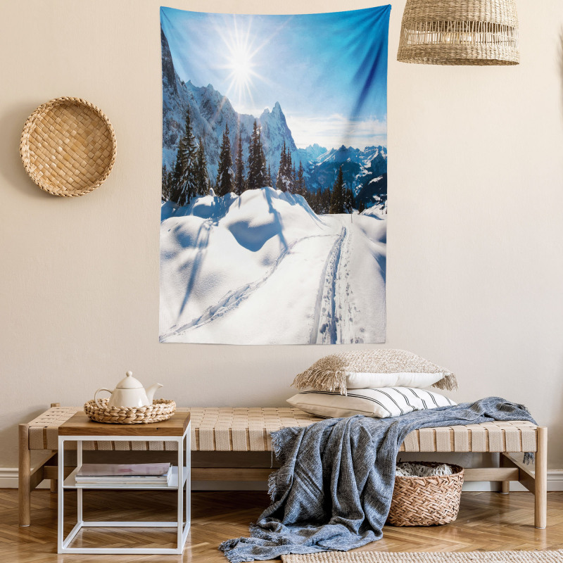 Mountain Pine Trees Tapestry