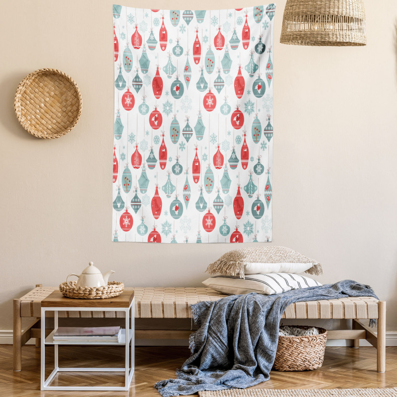 Joyful Xmas Pattern Tapestry