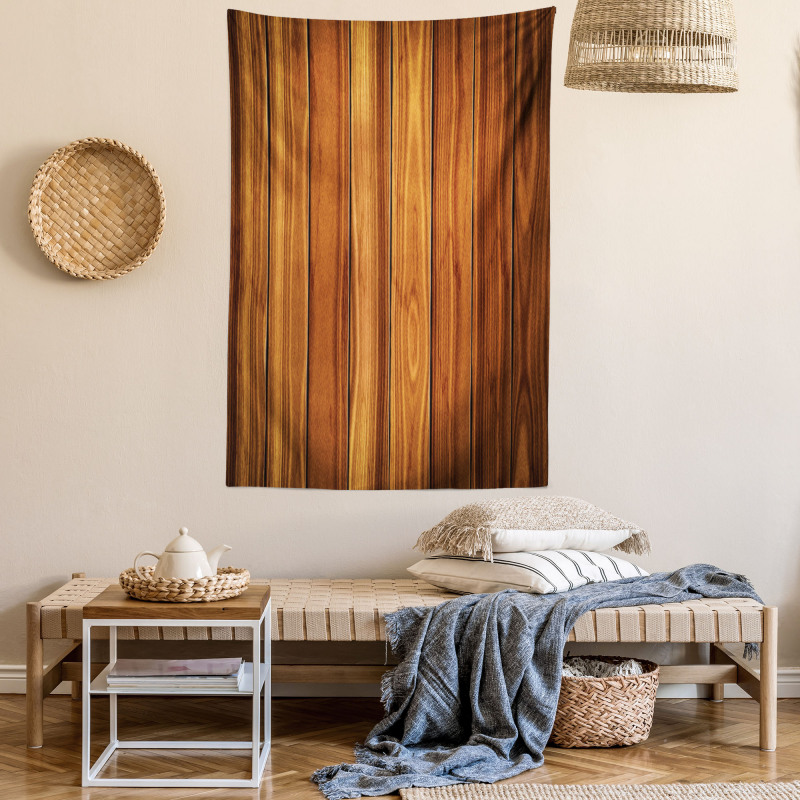 Wooden Planks Image Tapestry