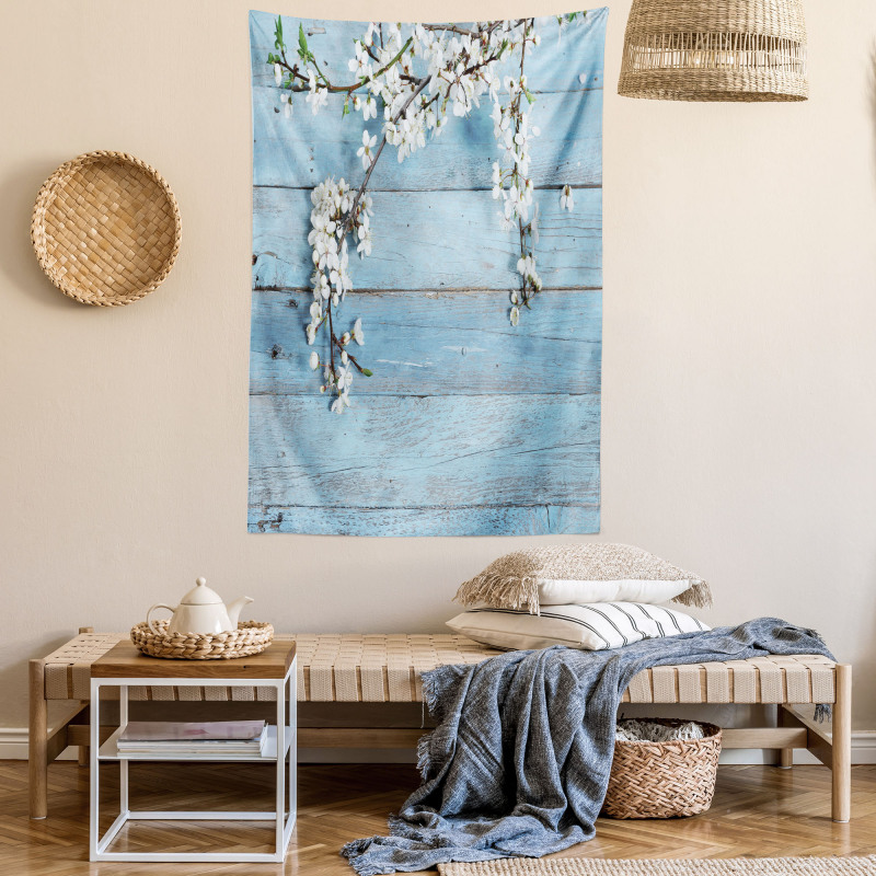 Spring Flowers Branches Tapestry