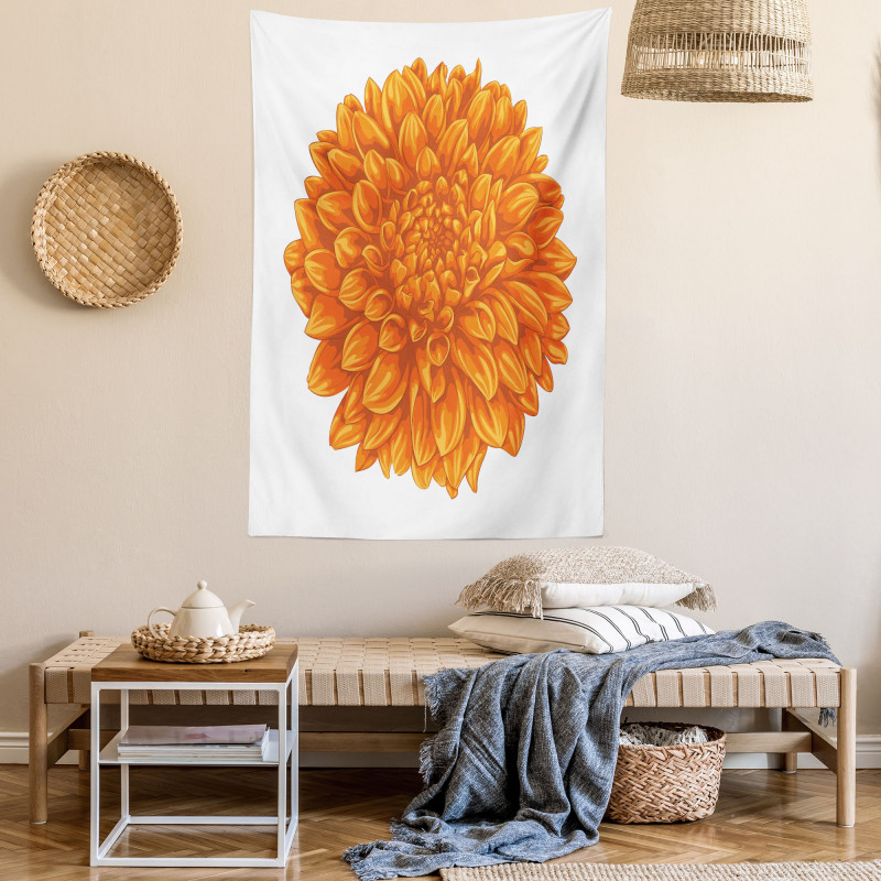 Dahlia Flower Floral Tapestry