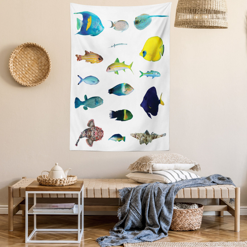 Marine Life Creatures Tapestry