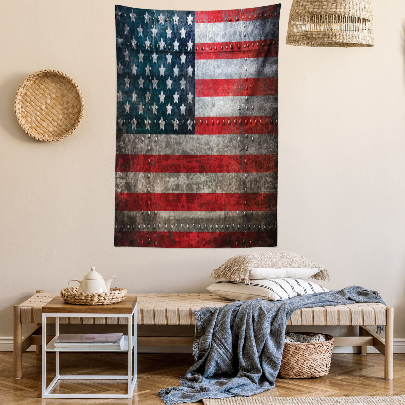 US Flag Plate Tapestry