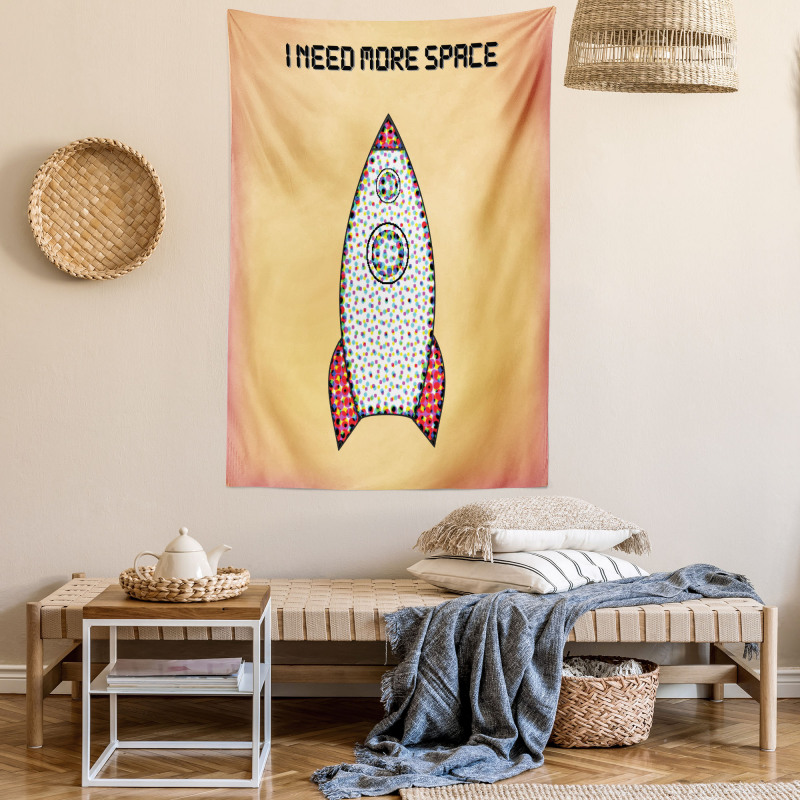 Futuristic Words Tapestry