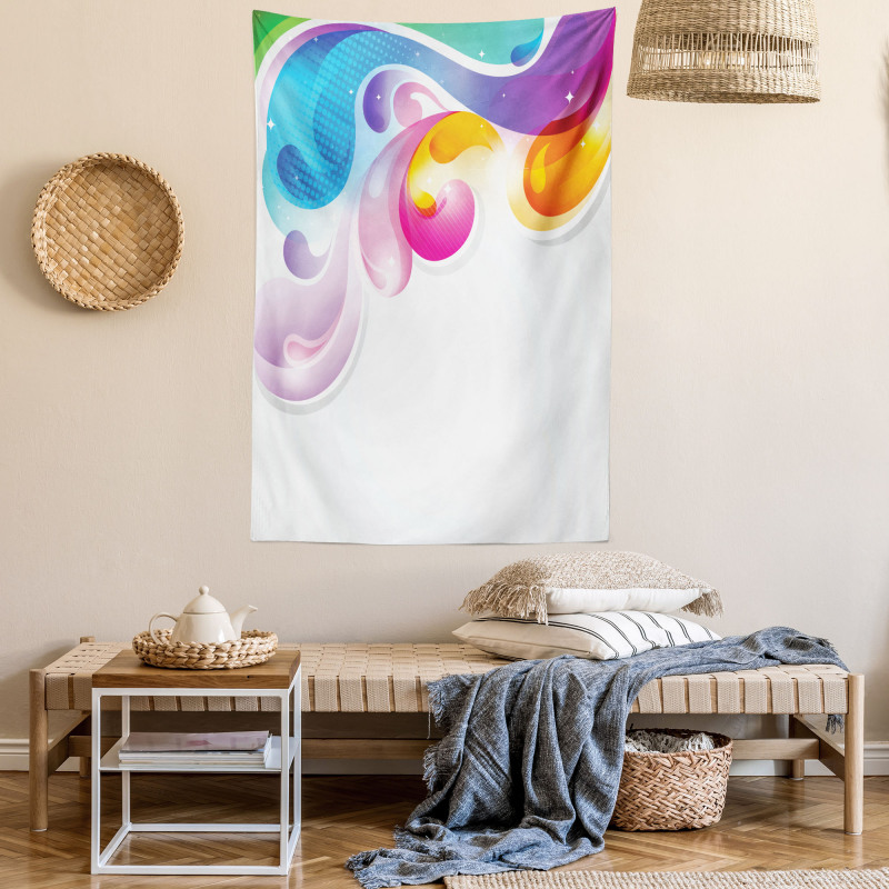 Abstract Paintbrush Tapestry