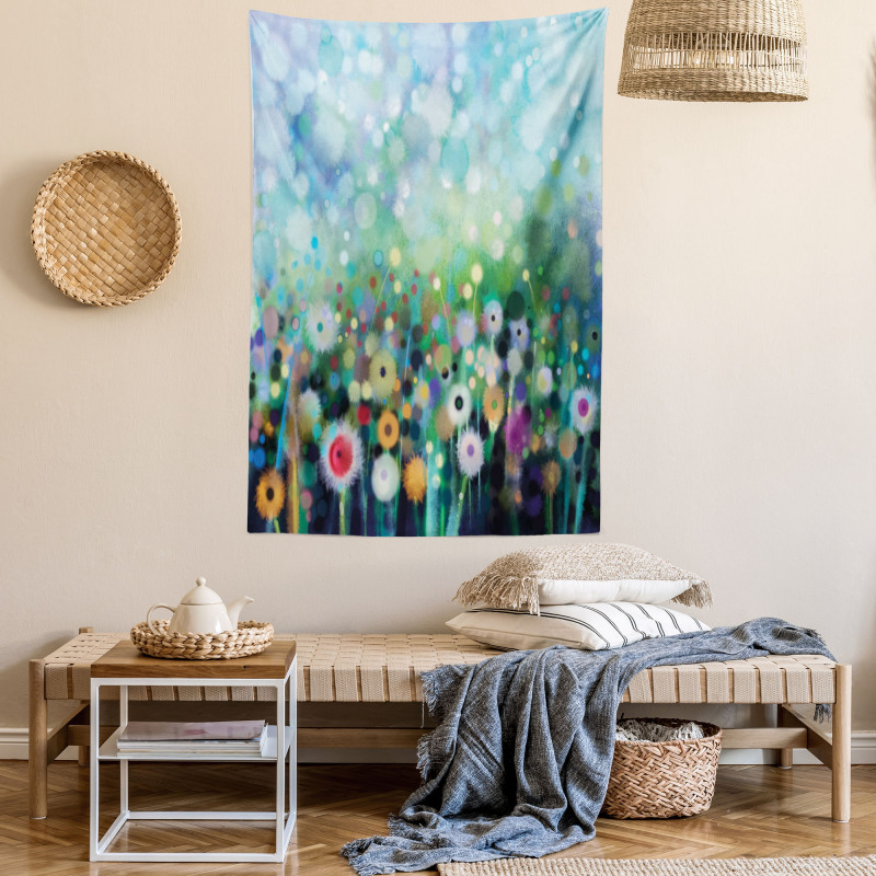 Flying Dandelions Art Tapestry