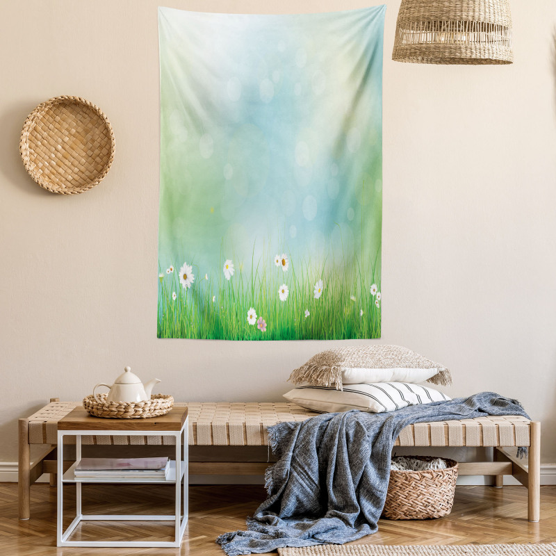 Spring Nature Field Tapestry