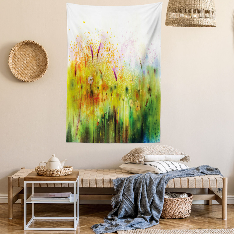 Violet Garden Flower Tapestry