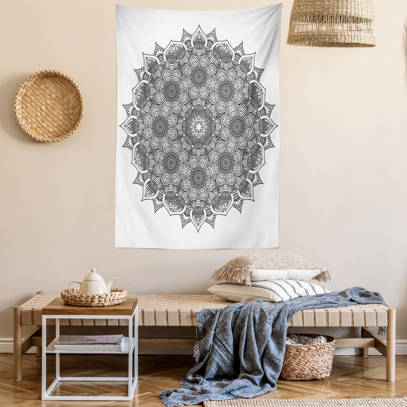 Mandala Ottoman Floral Tapestry