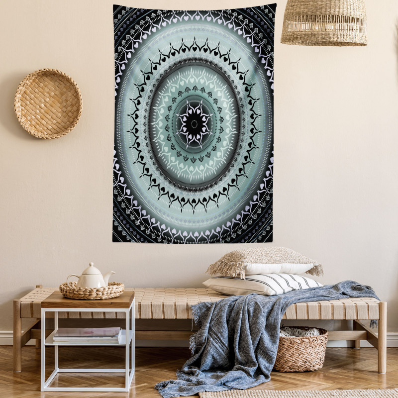 Vintage Mandala Circles Tapestry